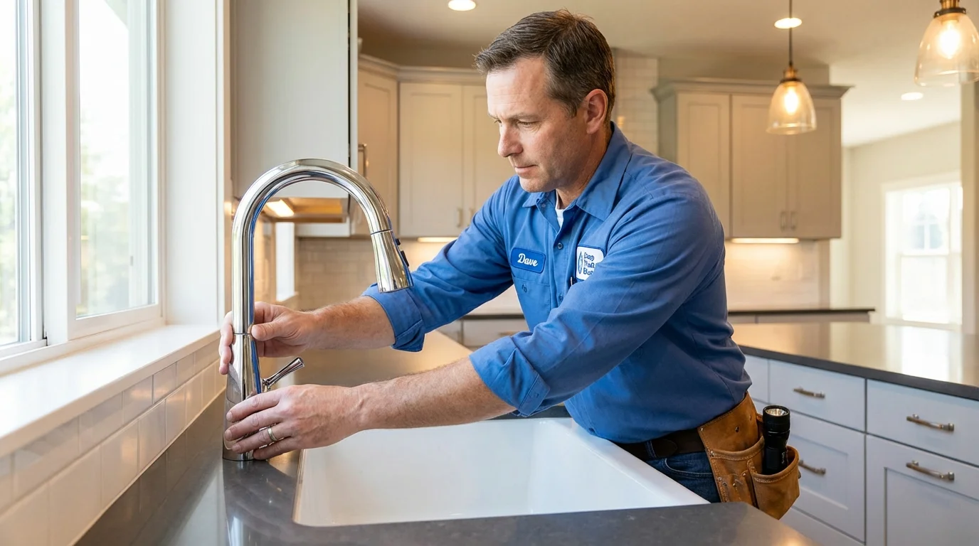 Kitchen faucet installation by Johns Plumbing LLC in District Heights